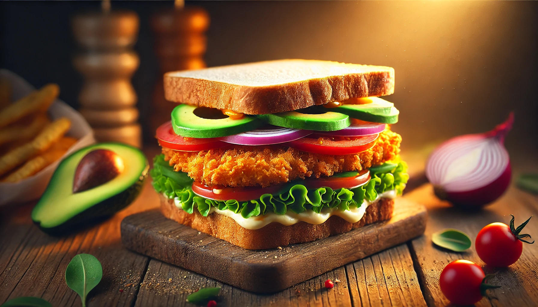 Crispy Chicken Sandwich with Fresh Veggies The Recipe You’ll Wish You Made Sooner