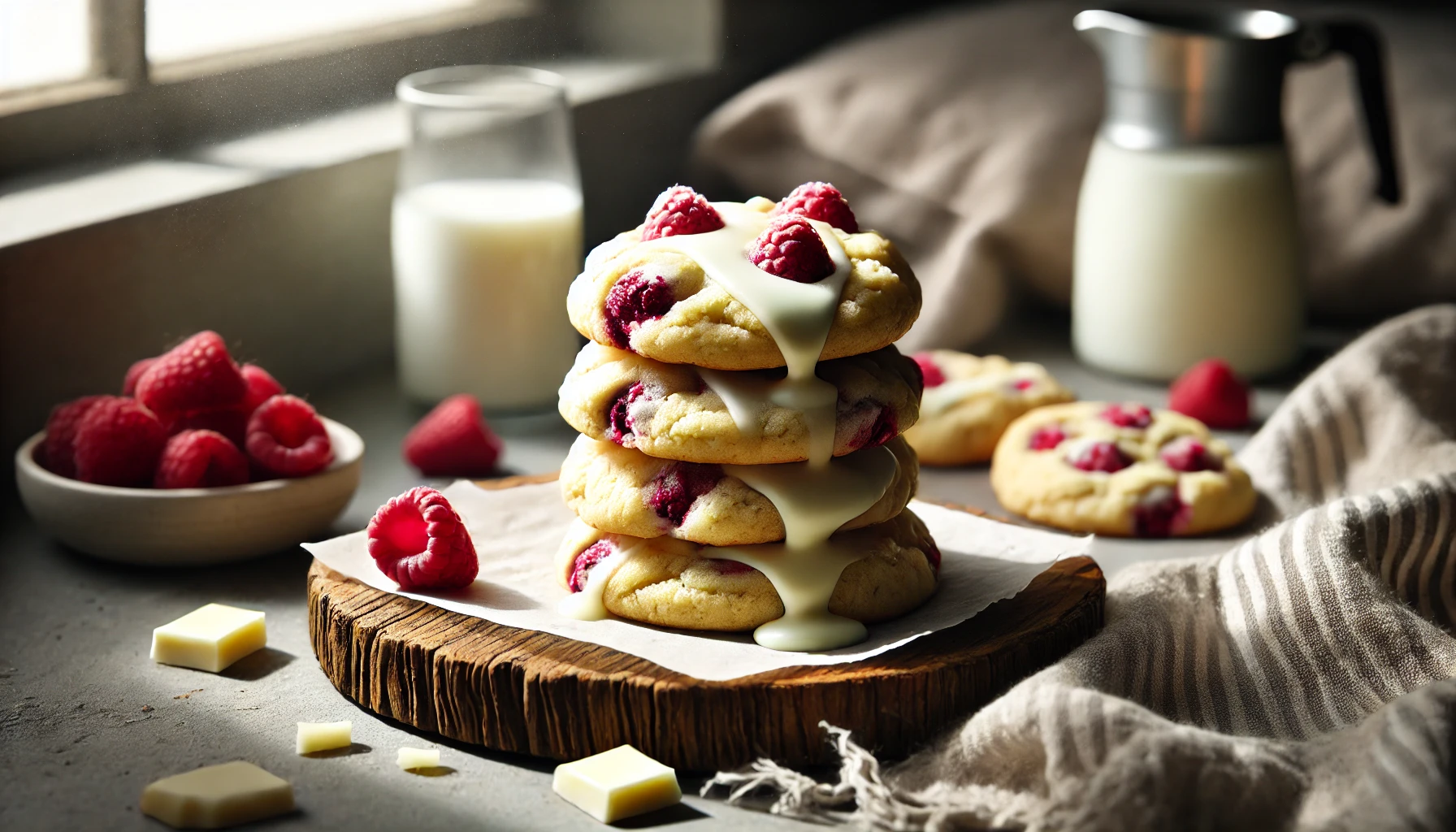 White Chocolate Raspberry Cookies