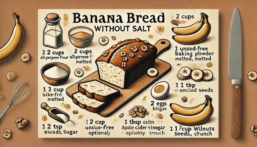 Ingredients - Banana Bread Recipe Without Salt
