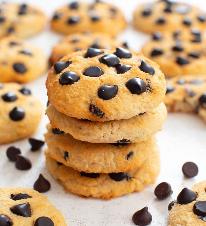 4 Ingredient Keto Chocolate Chip Cookies Recipe